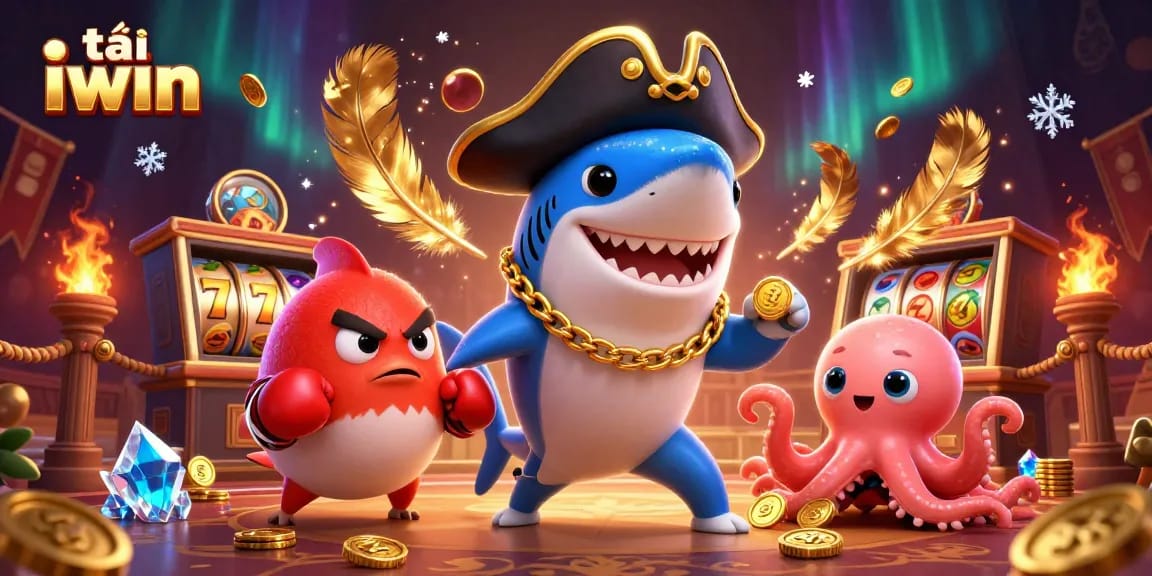 Engage with the thrilling world of tải iwin through this vibrant casino-themed illustration.