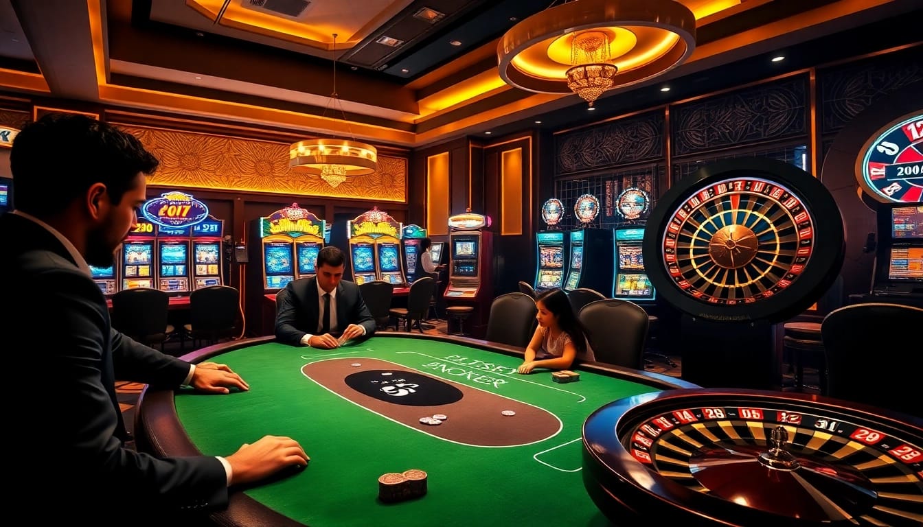 Experience the excitement of https://zbet.nyc/ with a vibrant casino scene featuring poker and roulette.