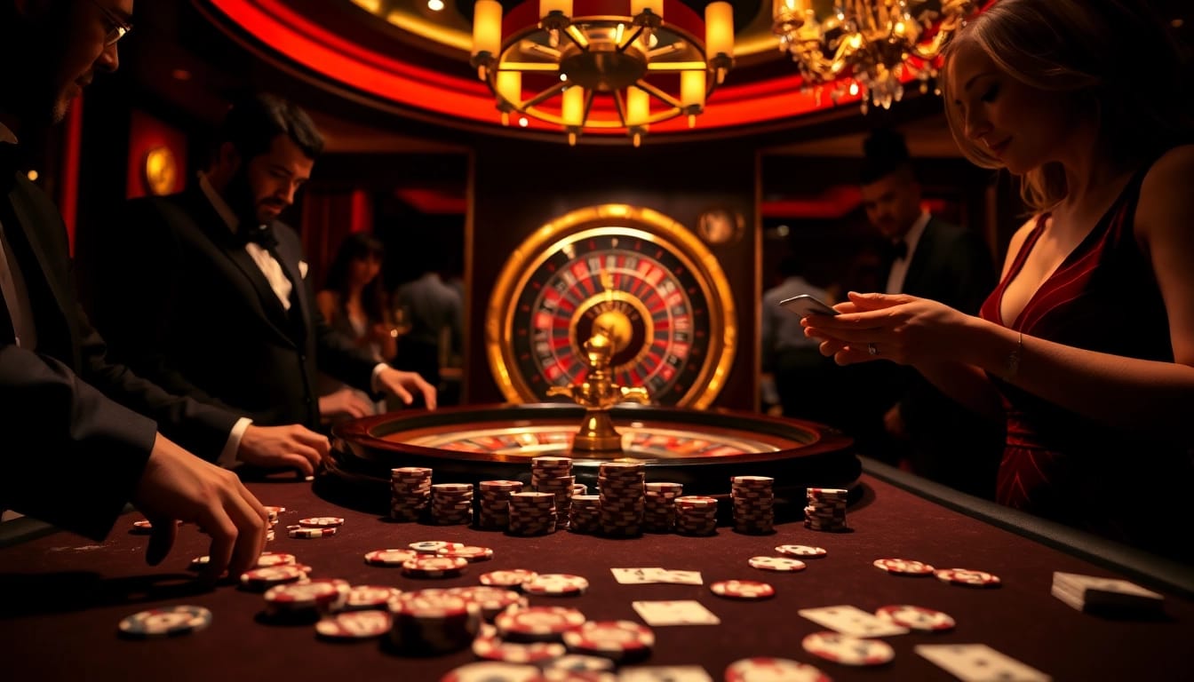 Experience the excitement of Game 11bet at a stylish casino table filled with cards and chips.