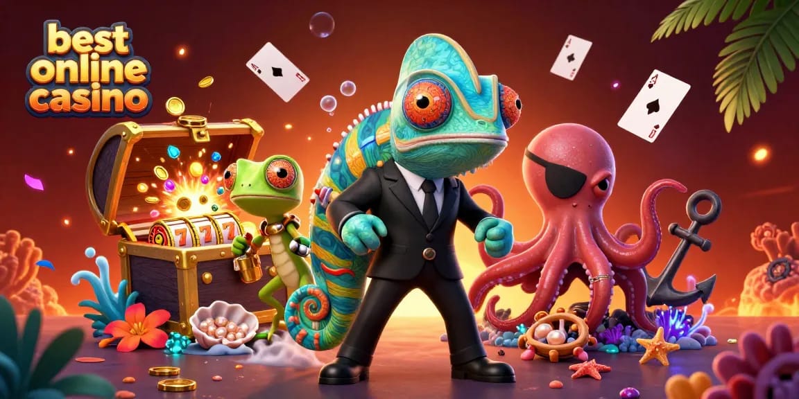 Experience the excitement of the best online casino with vibrant characters and dynamic gaming elements.