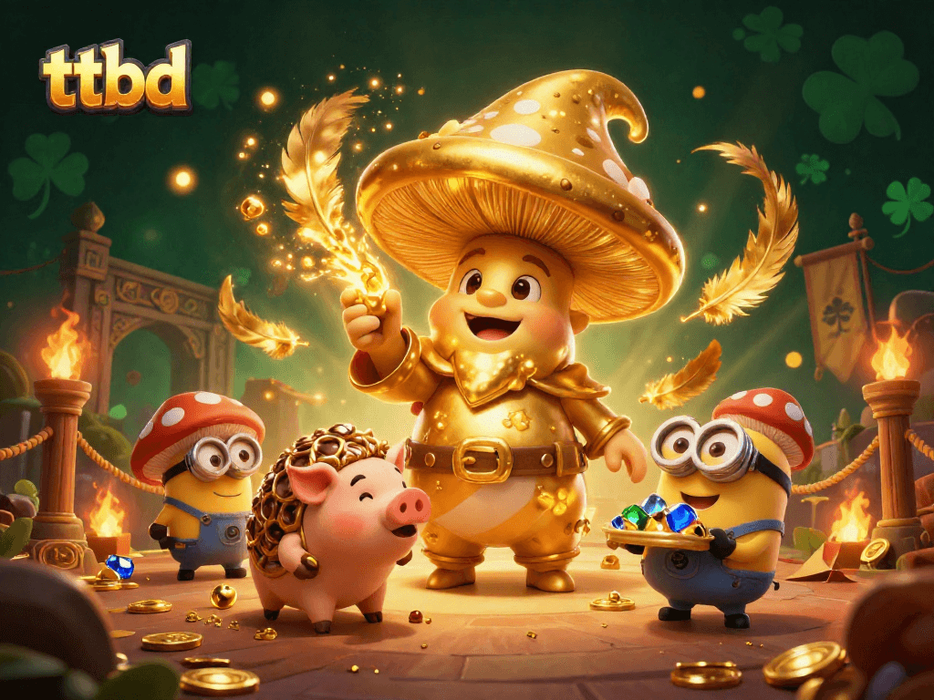 Bet on your luck with ttbd! A mesmerizing scene featuring magical characters and treasure.