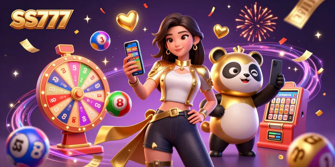 Experience the thrilling games at SS777 with engaging visuals of a modern casino environment.