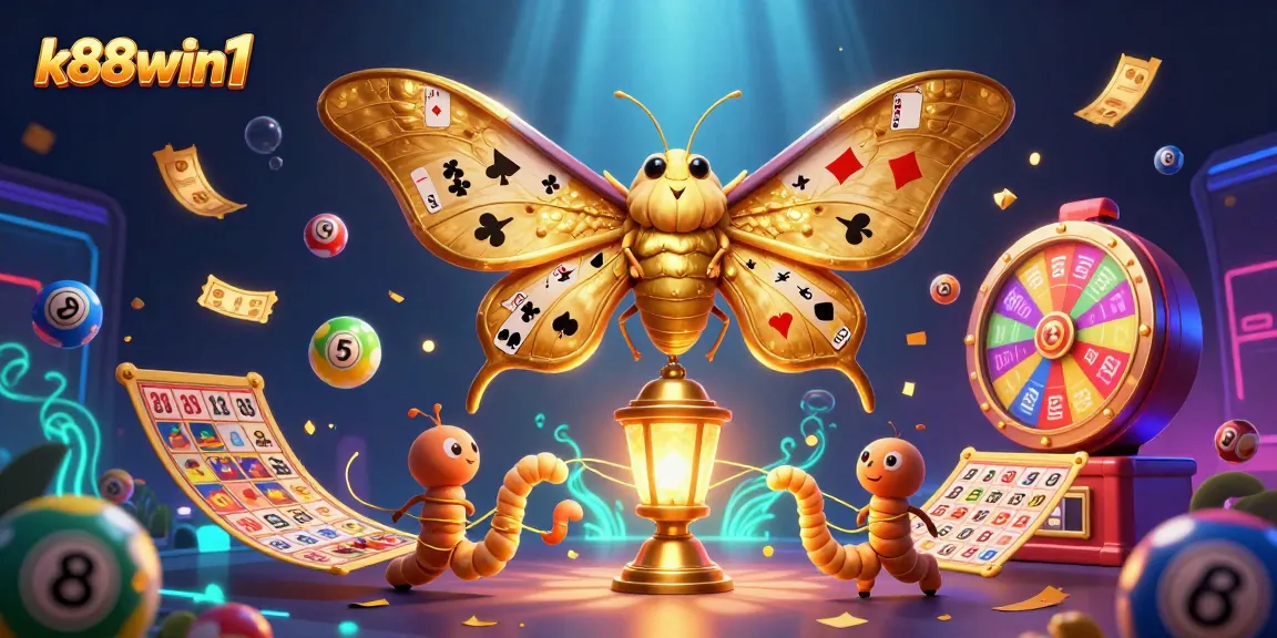 Experience thrilling wins and vibrant gameplay with k88win1 showcasing dynamic lottery balls and casino elements.