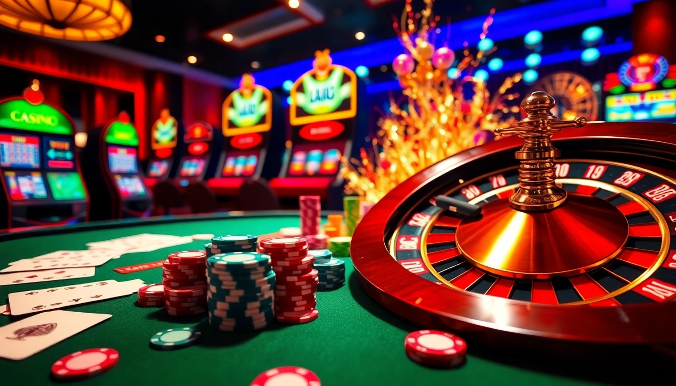 Experience thrilling casino excitement at 789pa.in.net with vibrant poker chips and roulette.