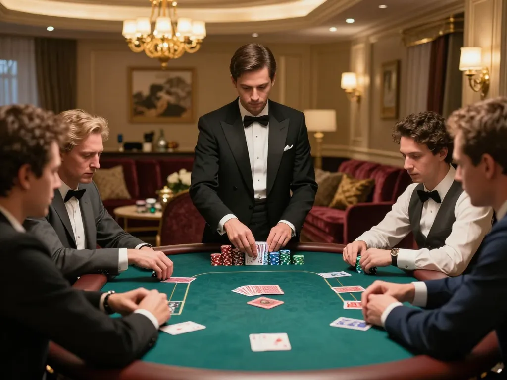 Players engage in a high-stakes poker game with Okwintv focus on strategic gameplay moments.
