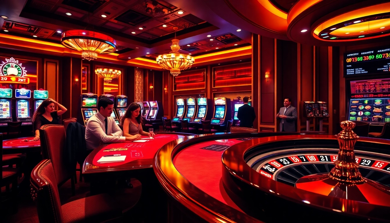 Experience the thrill of 68VIP with immersive casino gaming featuring table action and vibrant slot machines.
