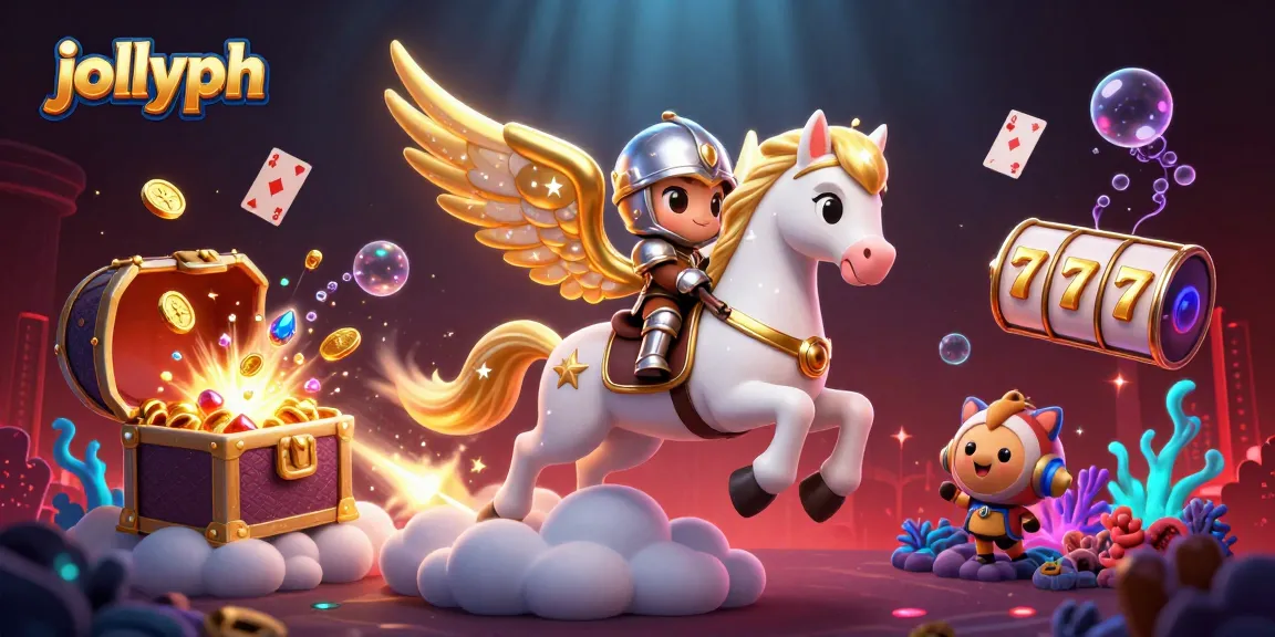 Engage with jollyph through exciting slot games featuring a celestial horse and treasure-filled adventures.