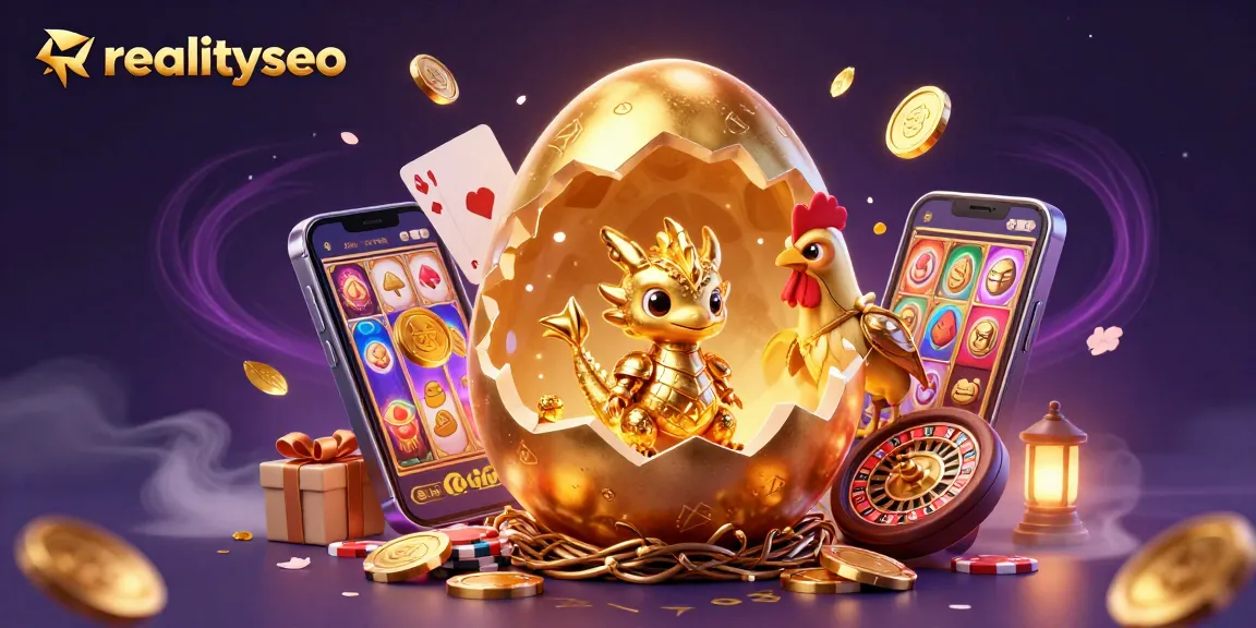 Spin the slots and win with realityseo's vibrant 3D illustration of a golden dragon and immersive gaming features.