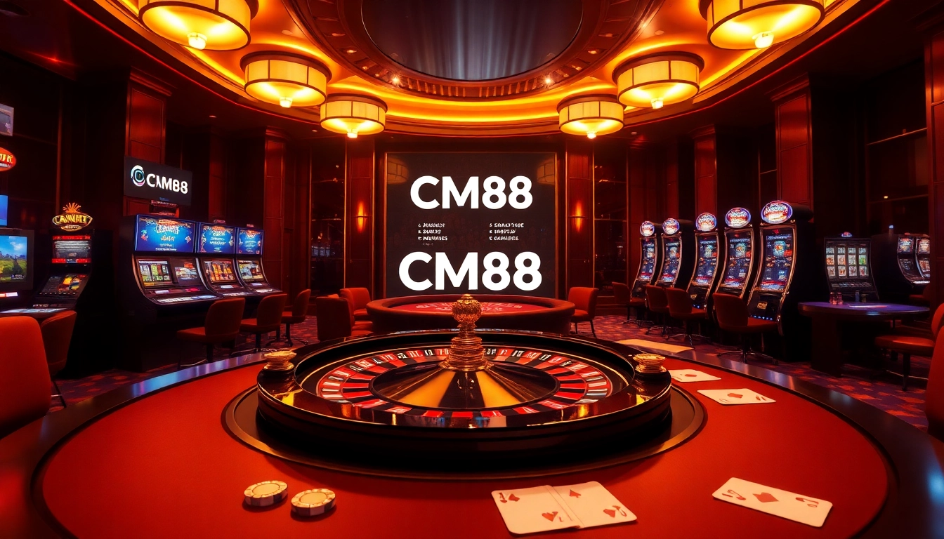 Feeling the excitement at CM88 Casino with a vibrant roulette wheel and poker action.