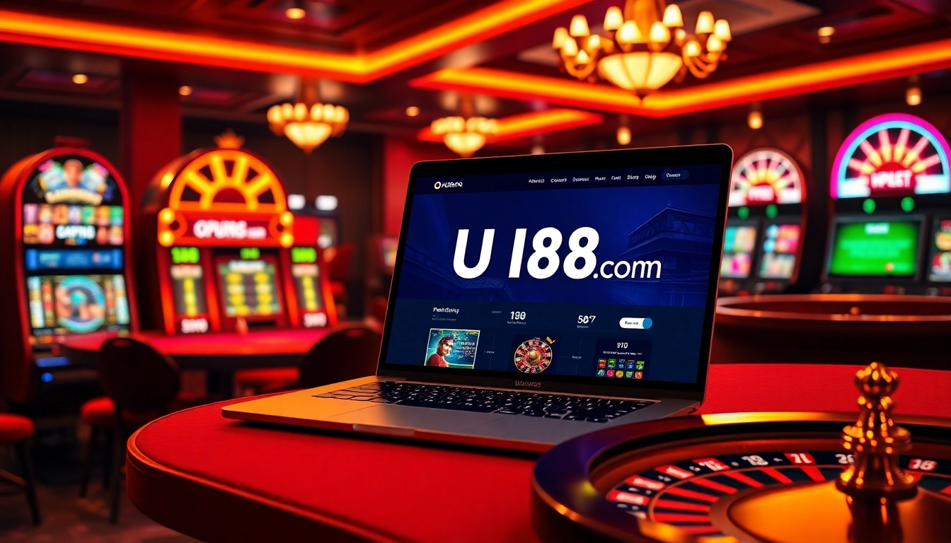 Experience thrilling casino action with UU88 com online betting interface showcasing colorful gaming elements.
