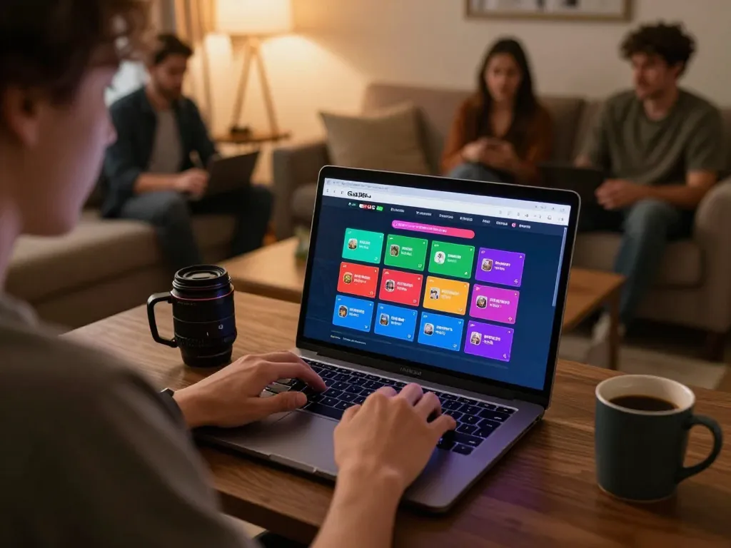 Engaging with Ga368 online betting interface in a cozy home, promoting responsible gaming strategies