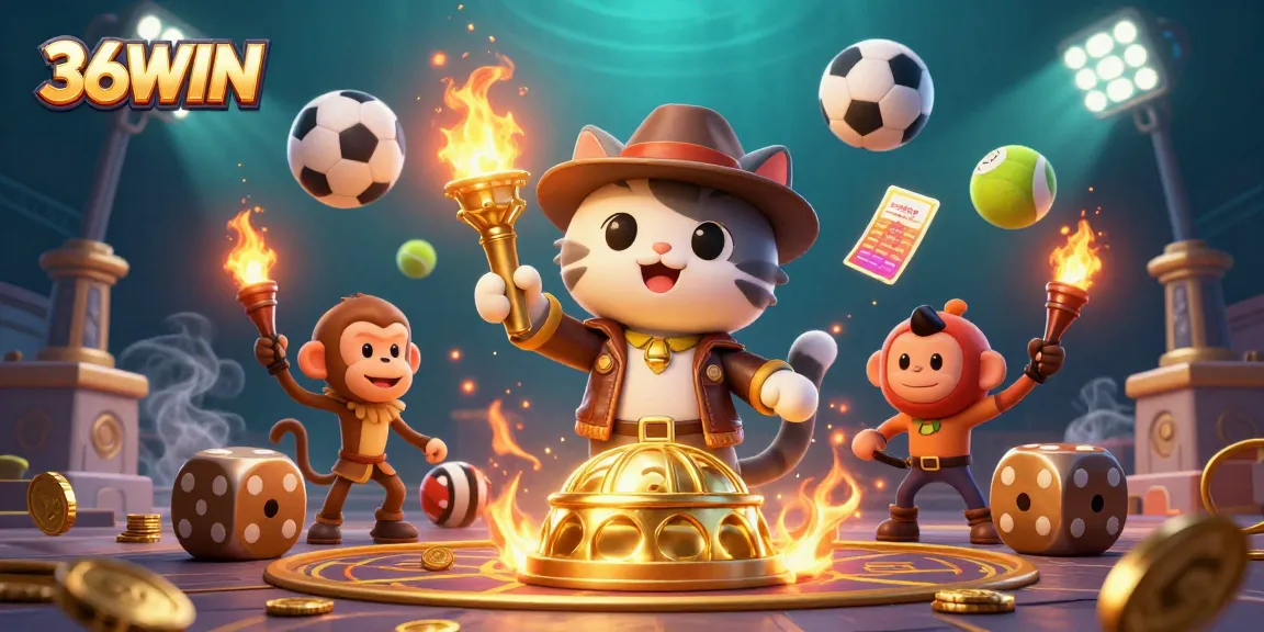 Experience thrilling gaming with 36WIN in a vibrant 3D casino adventure.