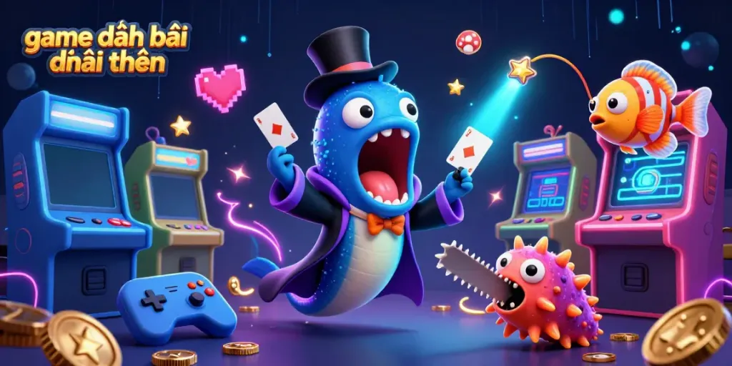 Win big with game đánh bài đổi thưởng featuring an eel wizard and magical deep-sea atmosphere.