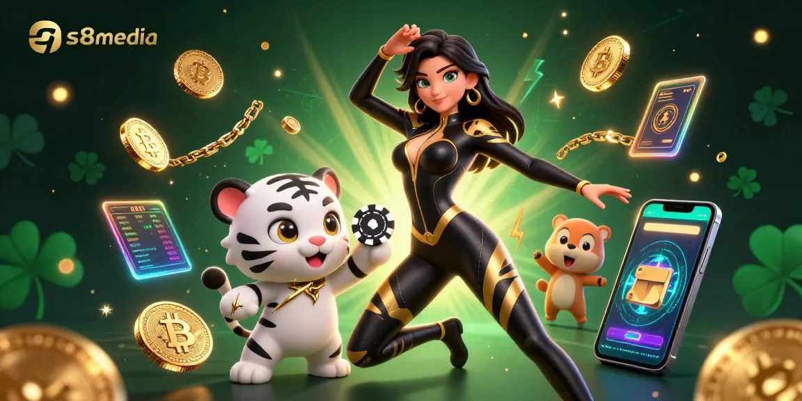 Experience the thrill of betting at s8media with stunning visuals of a gaming scene, featuring gold accents and dynamic casino elements.