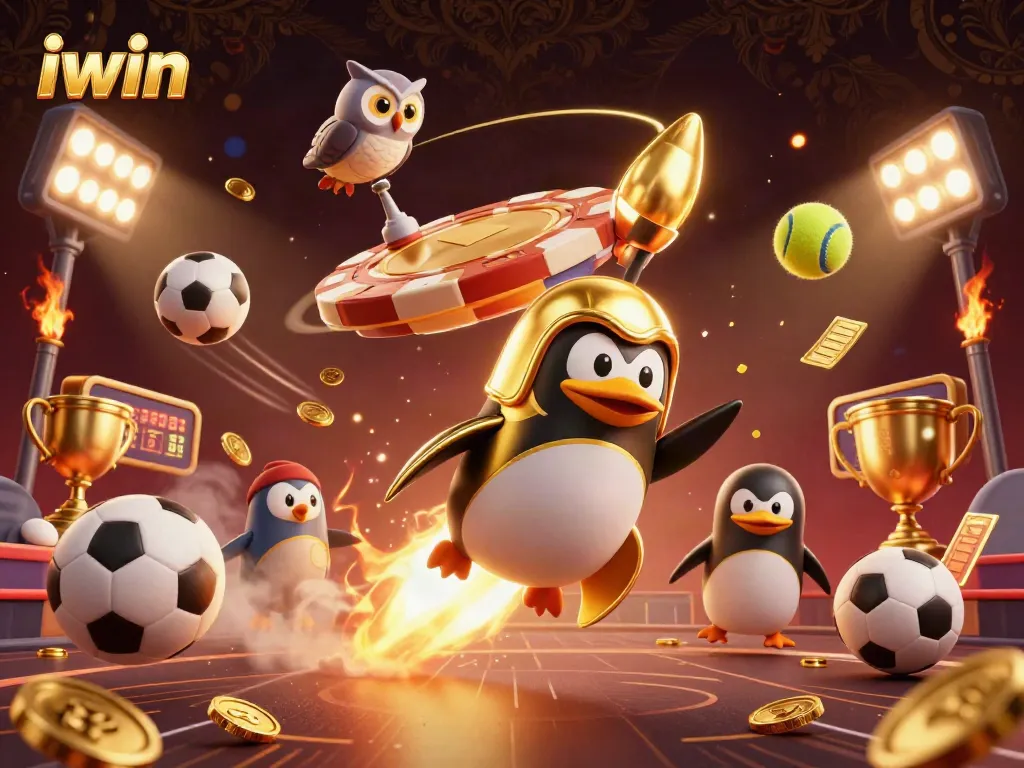 Spin the reels at iwin with the golden penguin on a thrilling casino adventure!