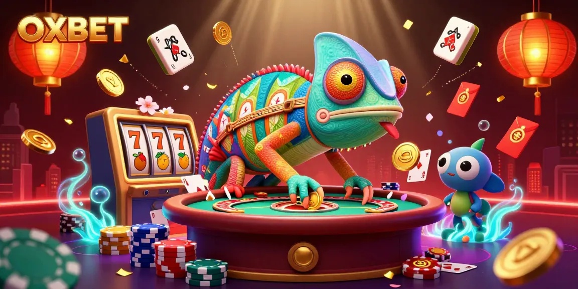 Feel the excitement of OXBET with vibrant casino scenes featuring interactive games and animated delights.