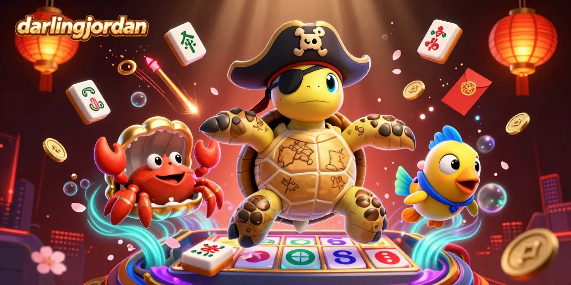 Experience thrilling wins with darlingjordan's vibrant slot adventures in this dynamic 3D illustration.
