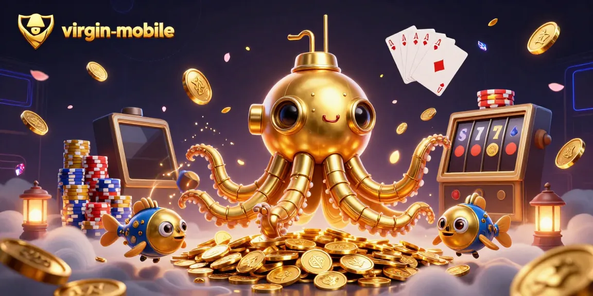 Experience the thrill of gaming with virgin-mobile's vibrant casino adventure featuring the golden kraken and rich rewards.