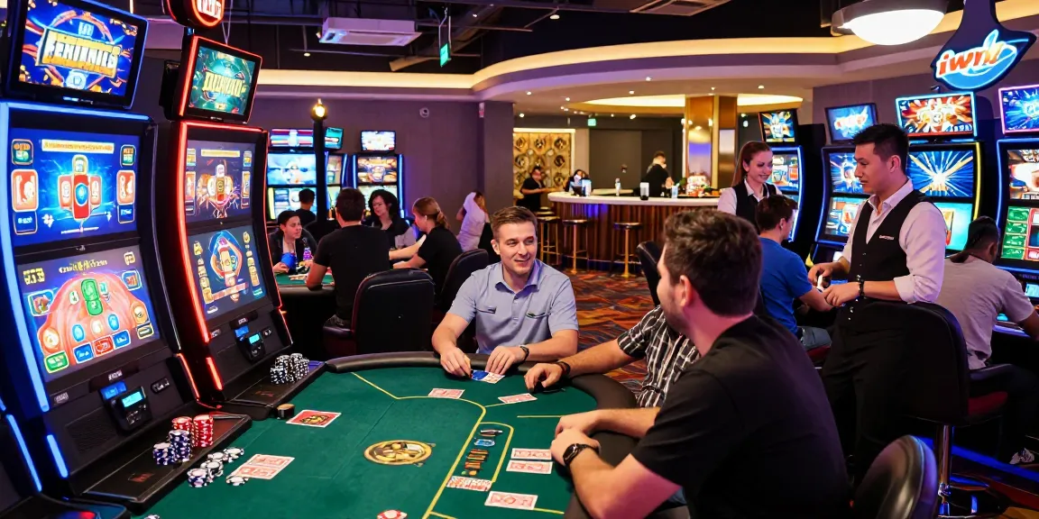 Players enjoying the thrill of games at iwin's vibrant online casino experience