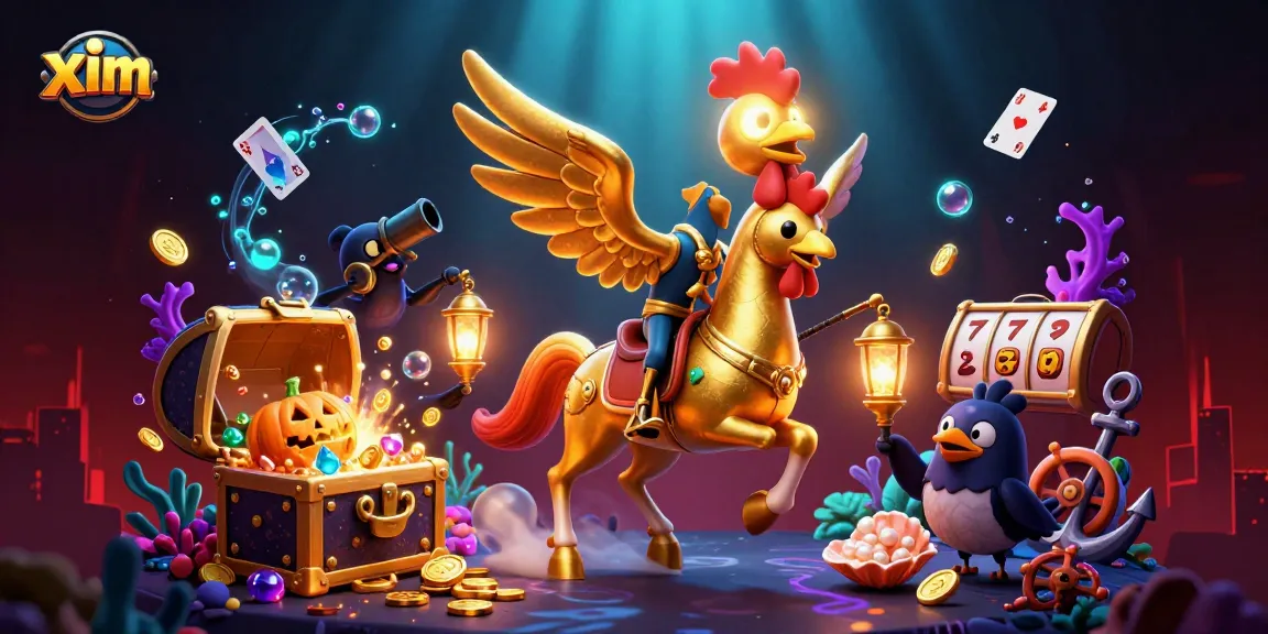 Experience the thrill of xim with this vibrant casino scene, combining fantasy characters and slot games.